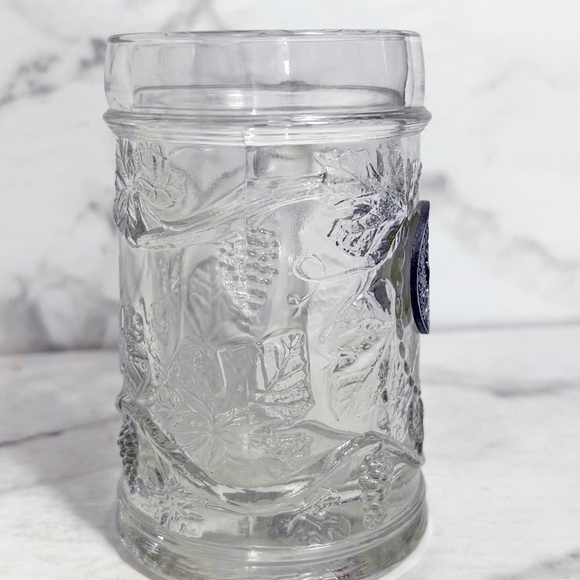 Vintage Beer Stein, heavy pressed glass, pewter medallion Nashville music City - Picture 3 of 7